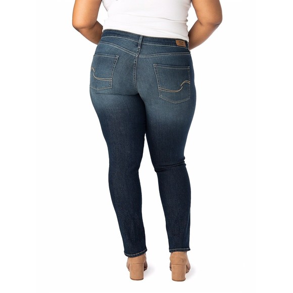 Levi Signature Strauss Plus Size 24M Mid-Rise Modern Slim Super Stretchy Denim - Picture 6 of 10